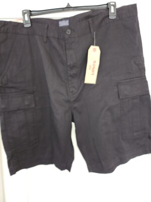 NWT Levi's Men's Carrier Cargo Shorts Black Size 42 Utility pocket Ripstop