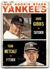 1964 Topps 1964 Yankees Rookie Stars - Jake Gibbs/Tom Metcalf RC #281