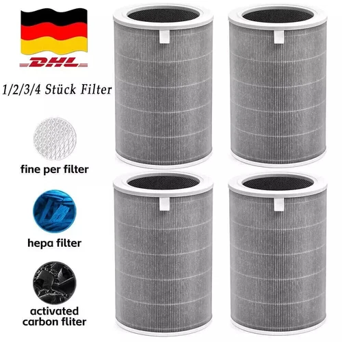 1-4x Ersatz Filter Hepa Filter für Xiaomi Mi Air Purifier 3C, 3H, Pro, 2H, 2S,2C