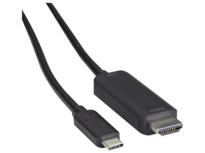 Black Box adapter cable 24 pin USB-C male to HDMI male 3 ft, VA-USBC31-HDR4K-003