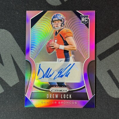 2019 Panini Prizm Drew Lock Rookie Auto Pink Retail #304