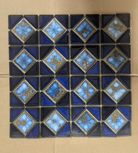 MAK-2440S - Mini Akron Series Terra Blue International Swimming Pool Tile