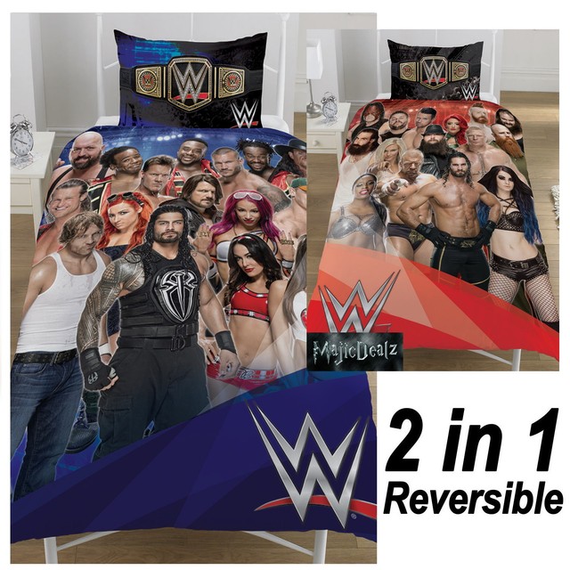 Wwe Raw Vs Smackdown Wrestling Bedding Double Duvet Cover Xmas