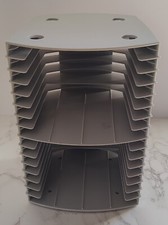 Kensington Disc Retro Stackable CD StorageTower RackHholds 16 CDs 489