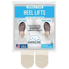 Heel Lifts for Women Men, 7/16" Height, 2 1/2" Width Pack of 1 - Supporti...