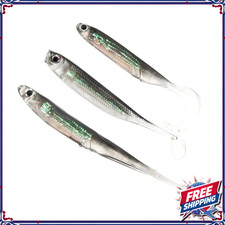 Lure Swimbait Jig Head Soft Bait for Pike Bass 5pcs Rainbow Sequin Fishing Lures