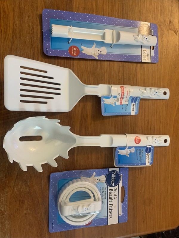 Vintage Pillsbury Doughboy Baking Cooking Utensils Lot of 4 New Old Stock 1990's