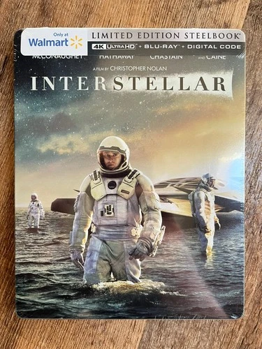 Interstellar w. Steelbook (4K UHD + Blu-ray + Digital, 2014, Region Free) *NEW*