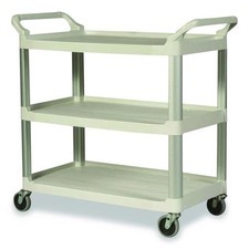 Rubbermaid Commercial 409100CM 300 lbs. cap. Xtra Utility Cart - Off-White New