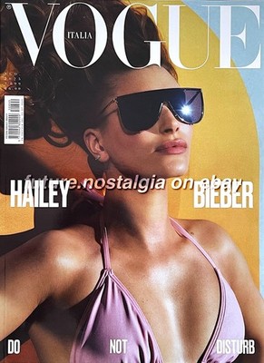 HAILEY BIEBER by Mikael Jansson VOGUE Italia magazine August 2025