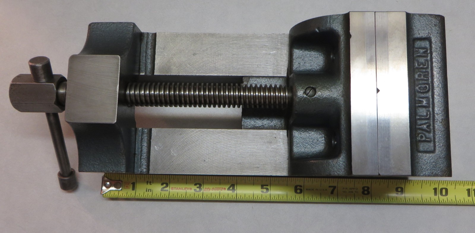 PALMGREN 4" DRILL PRESS VISE, VERY CLEAN, USED, 4  1/16" OPENING.