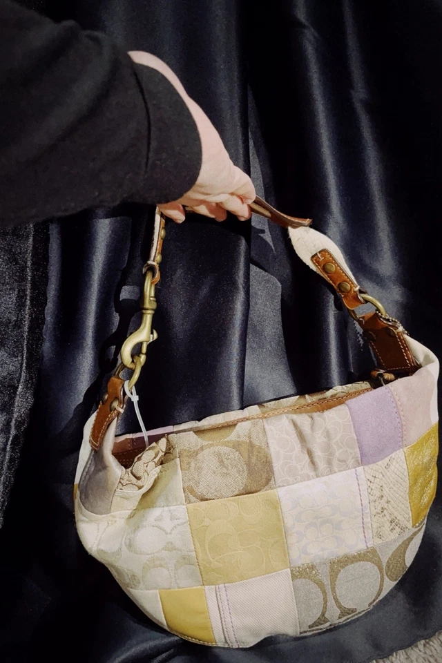 Bolso Hobo Coach Patchwork con Cartera Foto 3 de 4