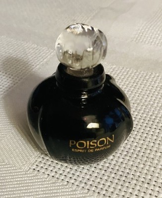 Vintage Poison Esprit de Parfum Christian Dior mini perfume bottle .17 oz 5 ml