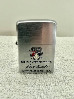 Vintage Ford Zippo - 1950's - Bev Smith - West Palm Beach, FLA - Pat. 2517191