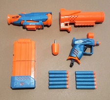 Lightly USED Nerf ELITE 2.0 SCOPE Bolt BARREL 10 Round MAGAZINE Ace  DARTS Lot