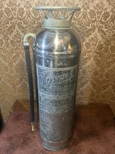 Vintage Chrome Pyrene Extinguisher Soda Acid - In Gr8 Shape!!