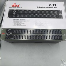New DBX 231 Dual-Channel 31-Band Graphic Equalizer Rack Mount