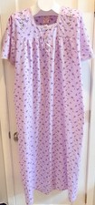 Vintage Prairie Peasant Country Cottagecore Cotton Blend Embroidered Nightgown