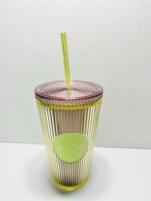 Starbucks Green Apple Cold Cup Pleated Venti 16 oz Tumbler