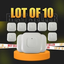 CISCO AIRONET AIR-LAP1141N-A-K9 802.11G/N POE ACCESS POINT LOT OF 10 SET BUNDLE