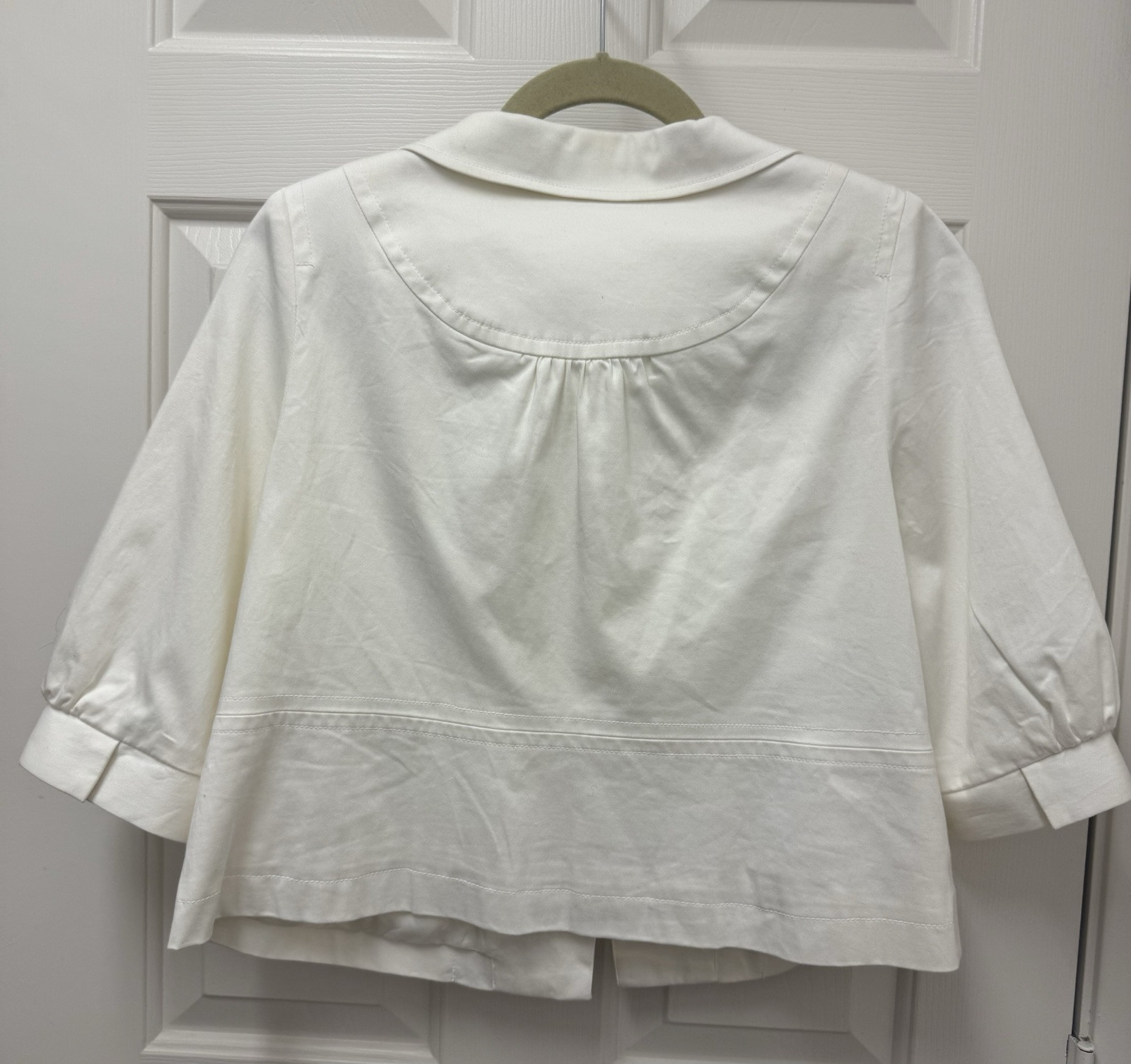 Grace Elements White Button Jacket - Size 8 - image 4
