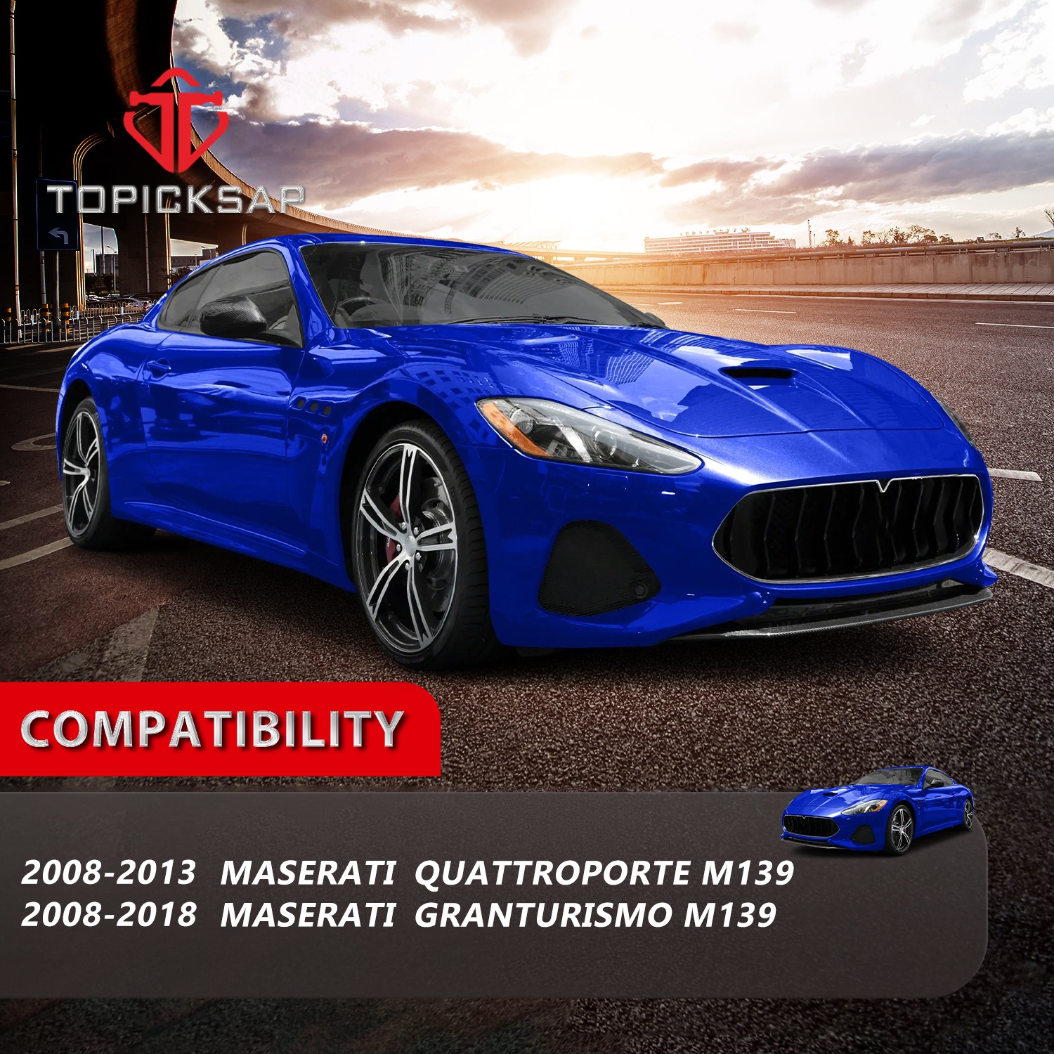 4Pcs For Maserati Quattroporte Granturismo M139 Front Upper Lower Control Arm