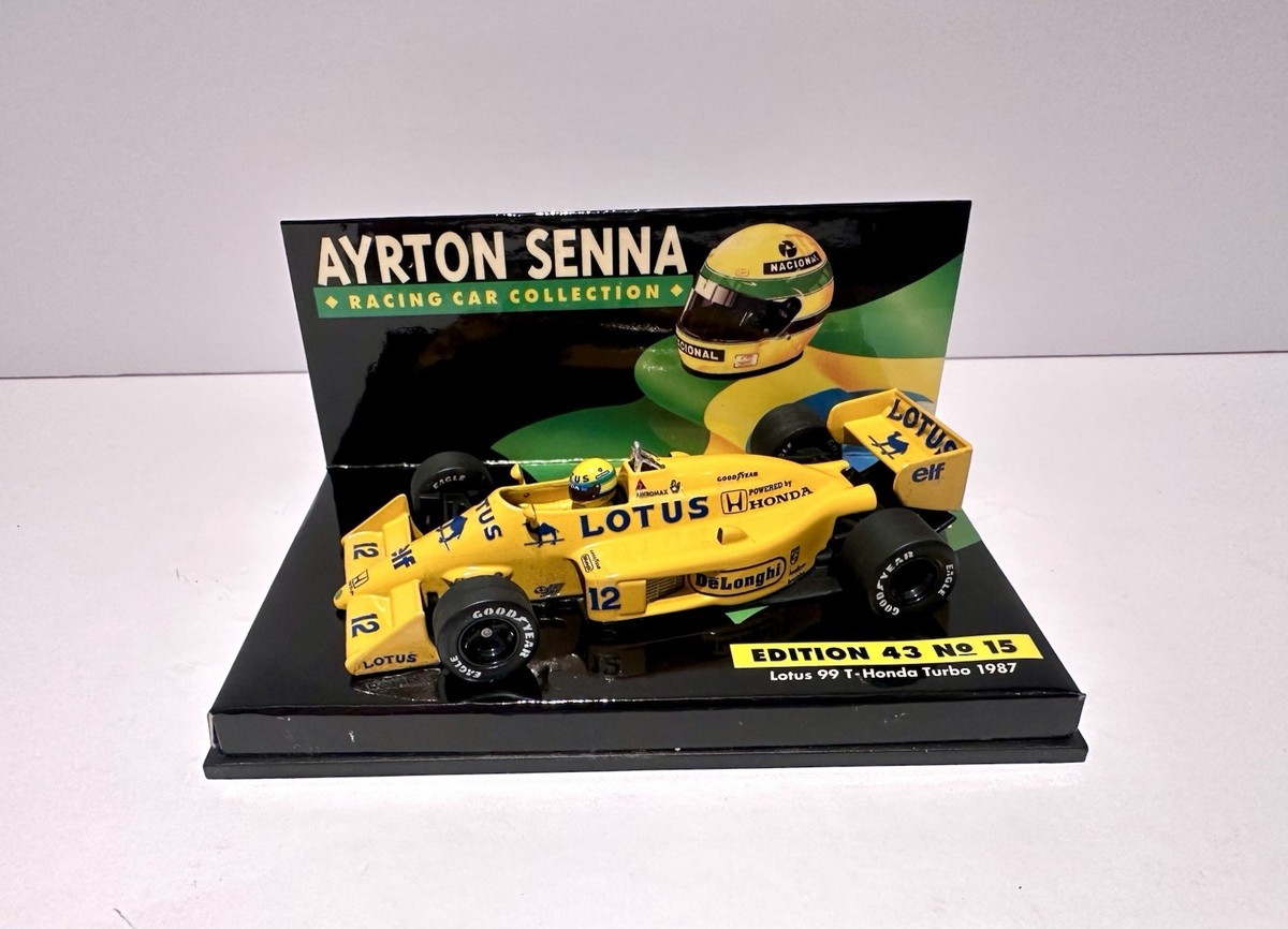 102 MINICHAMPS Lotus HONDA 1987 99T ミニカー Minichamps Ayrton Senna Lotus Honda 99T Camel Livery 1987 F1
