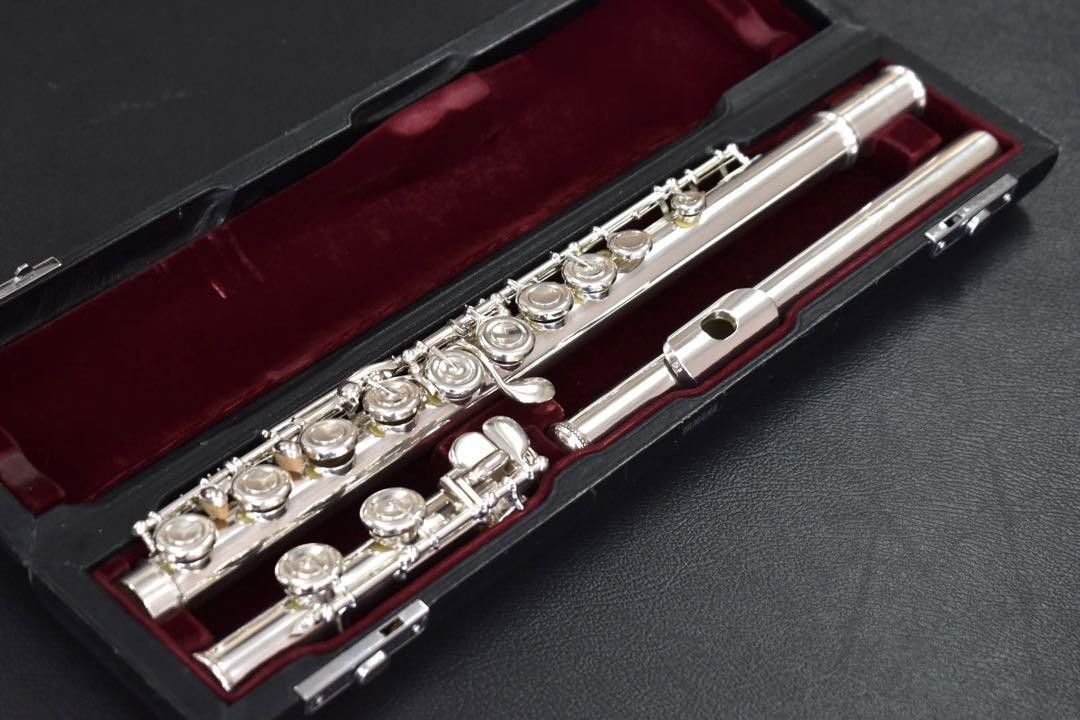YAMAHA YFL-611 II Flute All Sterling Silver Used w/Case All