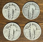 4 Standing Liberty Quarters