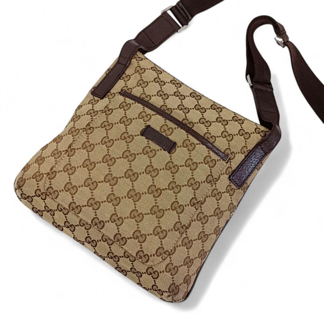 GUCCI GG canvas shoulder sacoche bag imported from Japan