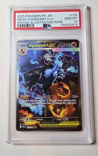 Phantasmal Flames Mega Charizard sir PSA 10