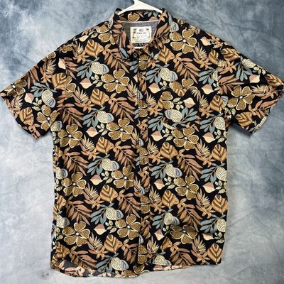 MBX Premium Goods Resort Collection Hawaiian Shirt Palm Leaves Men's Size XL