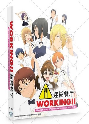 Working Season 1-3 + www.working Japanese Anime DVD English Sub Free Ship