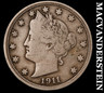 1911 Liberty Nickel - Scarce Very Fine Better Date No Reserve #N2850 Liberty