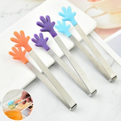 Kitchen Essentials Silicone Coated Stainless Steel Snack Tongs 13.2 cm