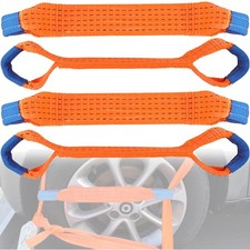 Autotransport Spanngurte 50mm Zurrgurte Quergurte für Radsicherung orange