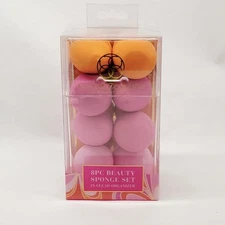 Makeup Puff Sponge Set in Organizer Case Candie Couture Margaret Josephs NEW