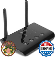 Aluratek Bluetooth Audio Receiver and Transmitter with Low Latency, Dual Antenna