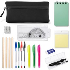 YUNTRUN 18 Pcs Stationary Sets, Filled Pencil Case, Secondary School Statione...