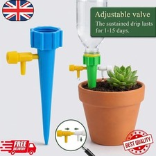 12X Garden Auto Water Bottle Drip Irrigation Device Self Watering Spikes Plant.