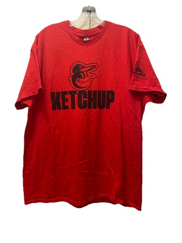 Camisa Promocional Baltimore Orioles Hot Dog Race “Ketchup” • XL • 27/05/2024 - Imagen 1 de 9