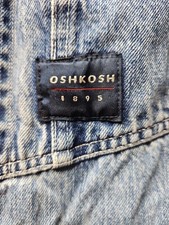 Vintage Oshkosh Mens Vestbak Overalls Blue Denim 40 X 32