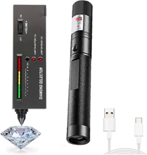Diamond Tester,High Accuracy Diamond Tester Pen and Diamond Torch Jewelry Diamon
