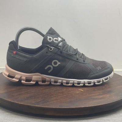 On Cloudflow Women s 7.5 Black Rock Rose Pink Running Shoes Athletic Sneakers