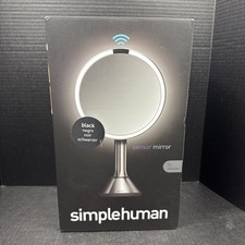 Simplehuman Sensor Mirror Round, Black, New! ...