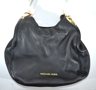 MICHAEL KORS Lillie Large Chain Tote Schwarz Leder Handtasche 30T9G0LE3L NEU