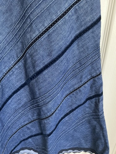 M&S Soft Denim Skirt Size 10 - Picture 2 of 3