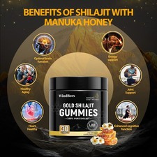 Windboss.Pure Himalayan Gold Shilajit Gummies For Men  Women