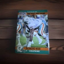 1990 Pro Set - Draft Richmond Webb #677 (RC) Rookie Card M1. rookie card picture