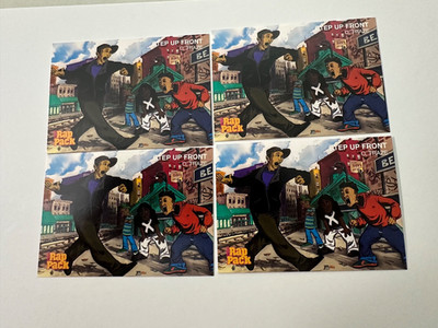 STEP UP FRONT Card #141 The RAP PACK LOT OF 4 Premier C. Traze - 1991!